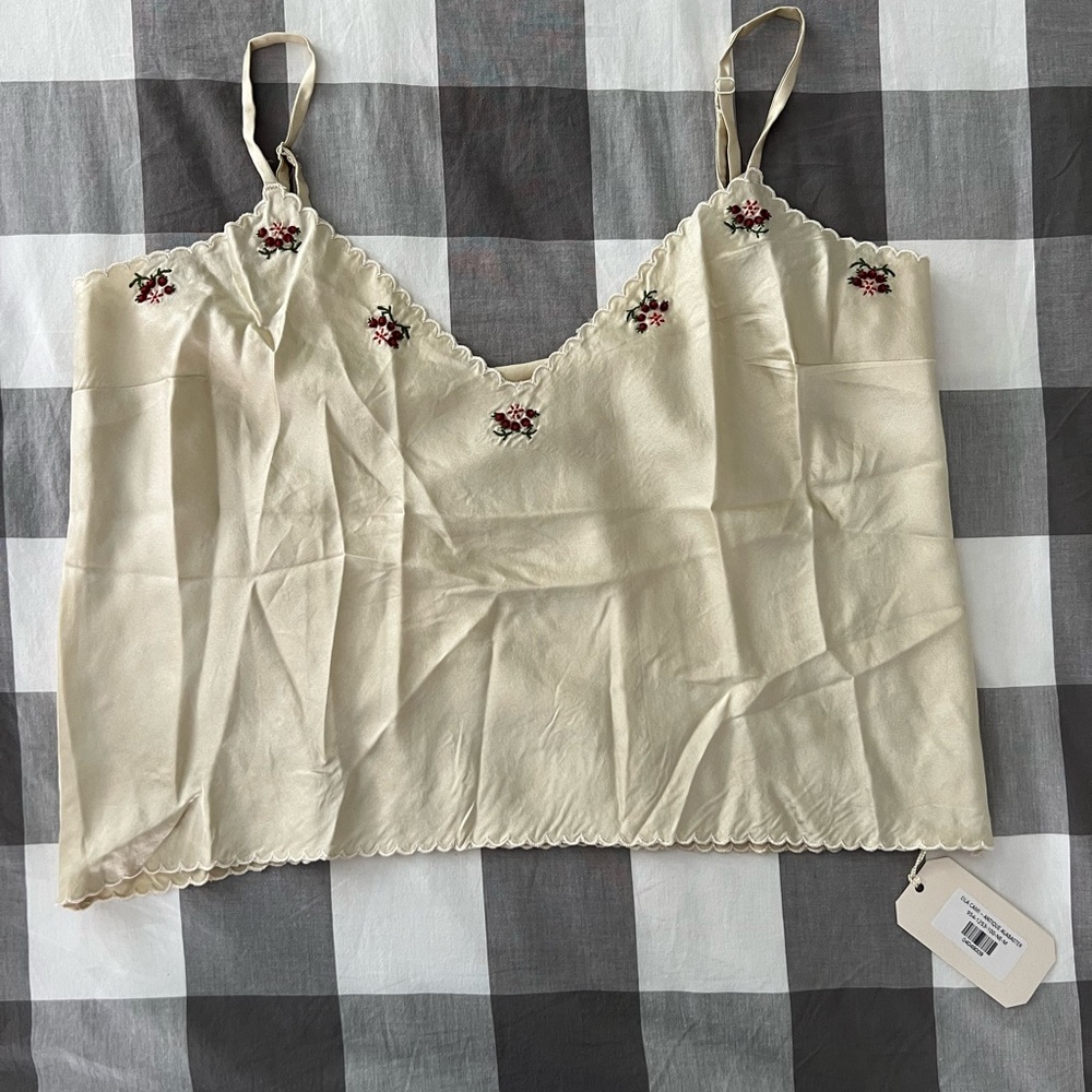 Doen silk Eila top M NWT
